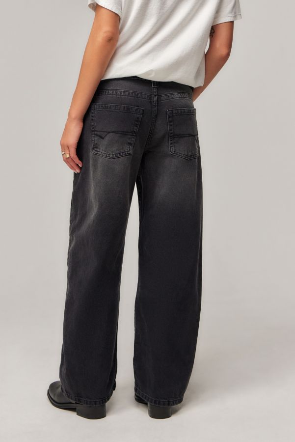 Slide View: 6: BDG Kayla Tiefbund Schwarz Denim Jeans