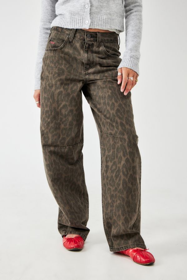 Vista diapositiva: 1: Jeans Boyfriend Leopardati Logan BDG