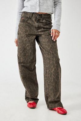 BDG Logan Boyfriend Leopard Print Jeans  