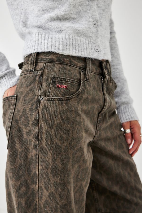 Vista diapositiva: 4: Jeans Boyfriend Leopardati Logan BDG