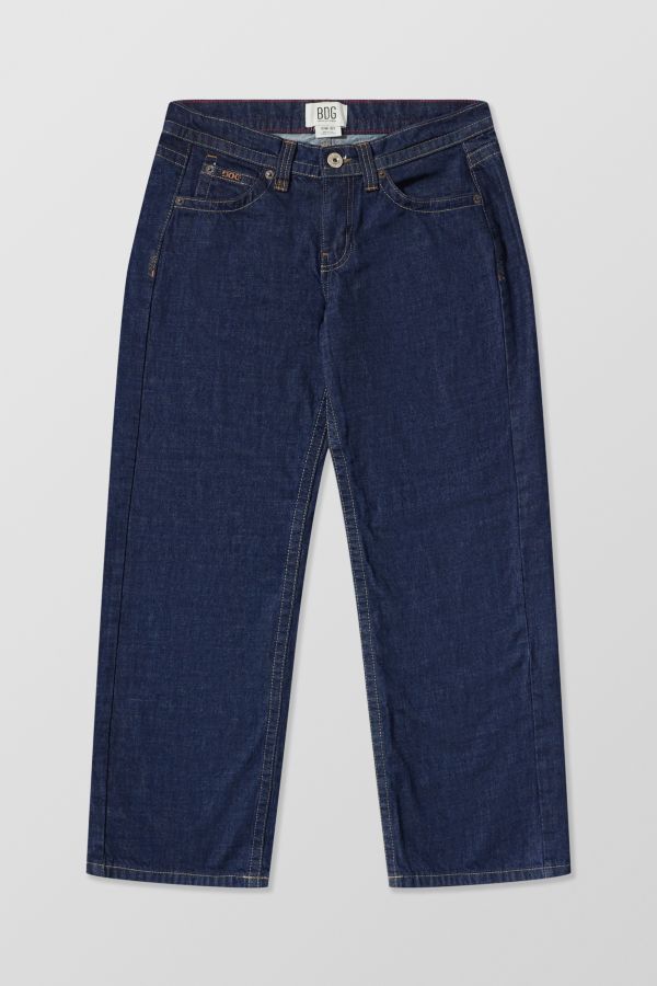 Slide View: 7: BDG Kayla Tiefgeschnittene Jeans in Dunkler Waschung