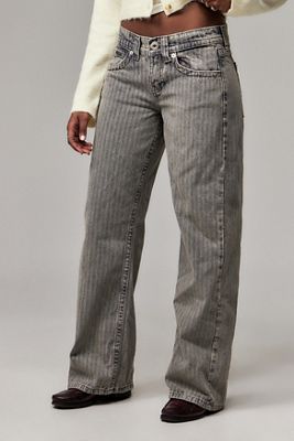 BDG Kayla Lowrider Grau Gestreifte Jeans