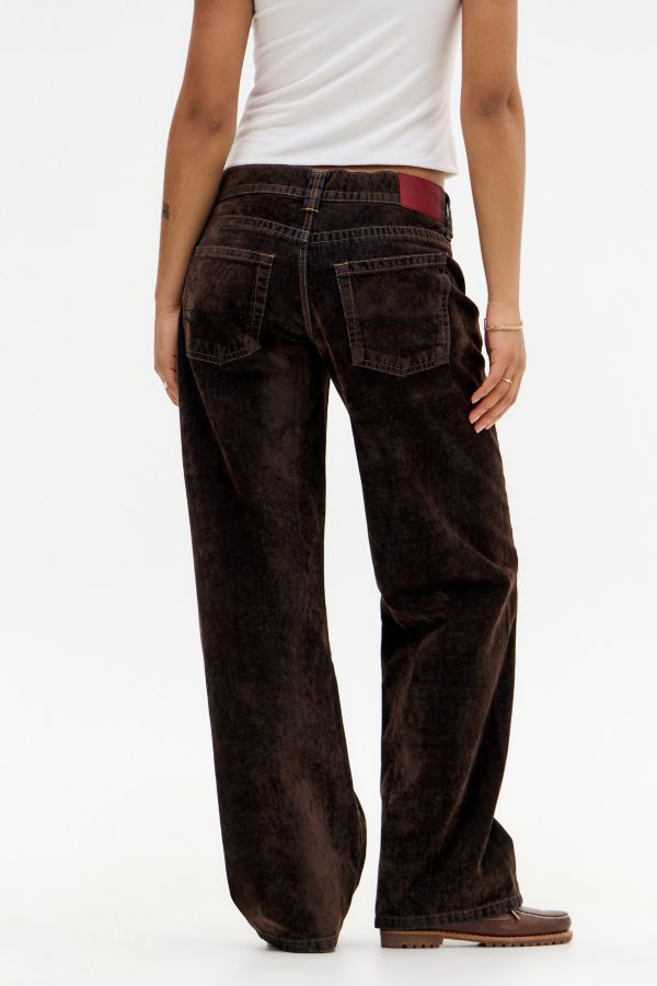 Slide View: 6: BDG Kayla Lowrider Denim Flocked Jeans