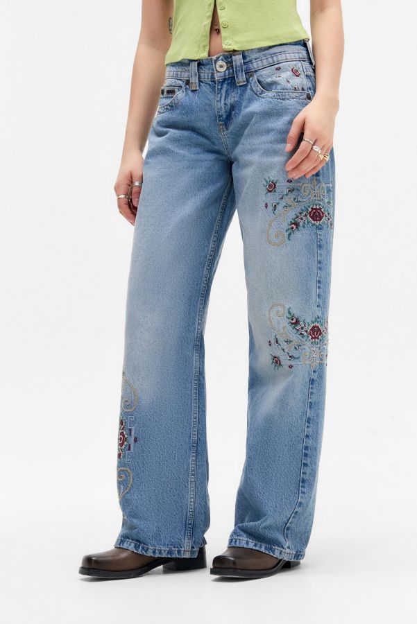 Slide View: 2: BGD Kayla Low Rider Homes Jeans