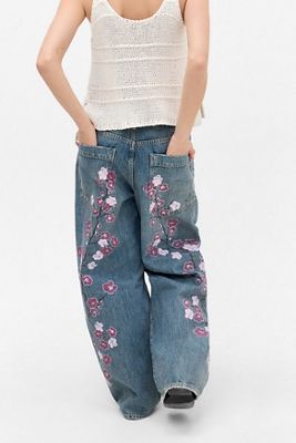 BDG Jaya Kirschblüten-Jeans