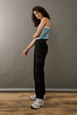 urban outfitters contrast stitch jeans