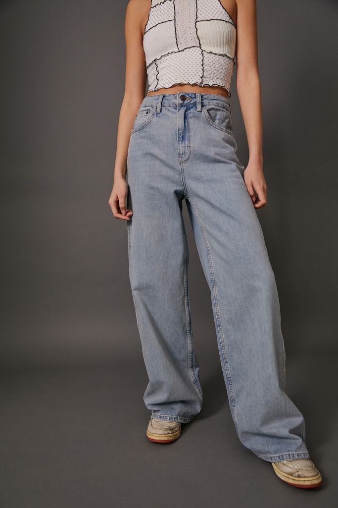 BDG High-Waisted Vintage Wash Puddle Jeans | Urban Outfitters UK