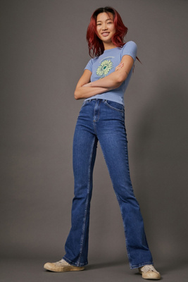 mid waist flare jeans