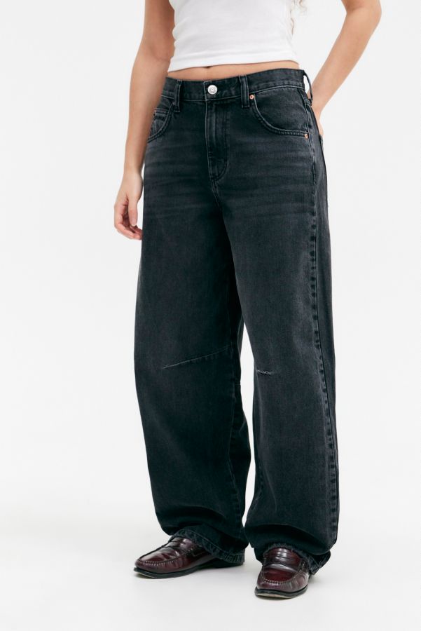 Slide View: 1: BDG Logan Boyfriend Black Jeans