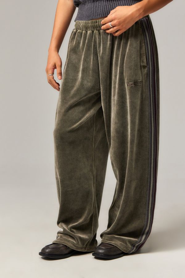 Slide View: 1: iets frans... Harri Pantalon de jogging en velours