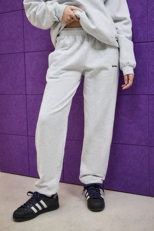 Slide View: 4: iets frans... Grey Cuffed Joggers