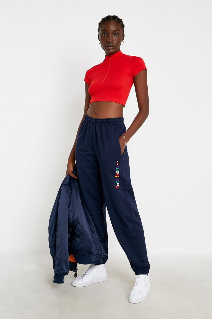 iets frans orange joggers