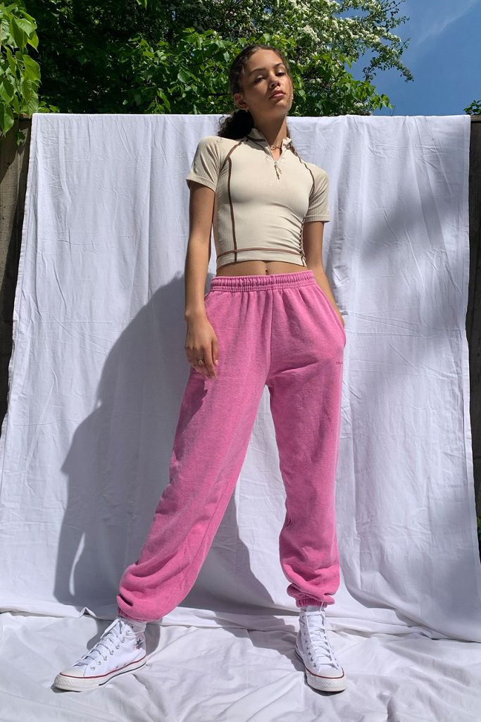 Iets Frans Candy Pink Joggers Urban Outfitters Uk