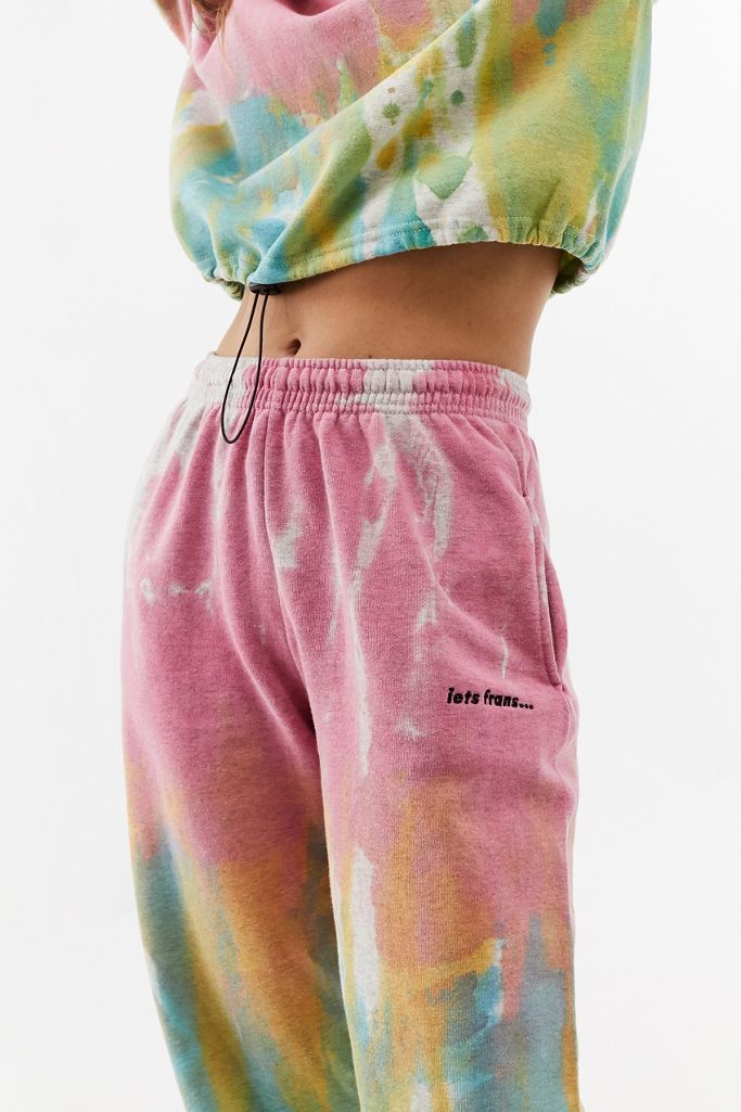 Iets Frans Watercolour Tie Dye Joggers Urban Outfitters Uk