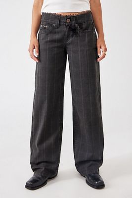 Pantalons à carreaux taille basse Kayla BDG