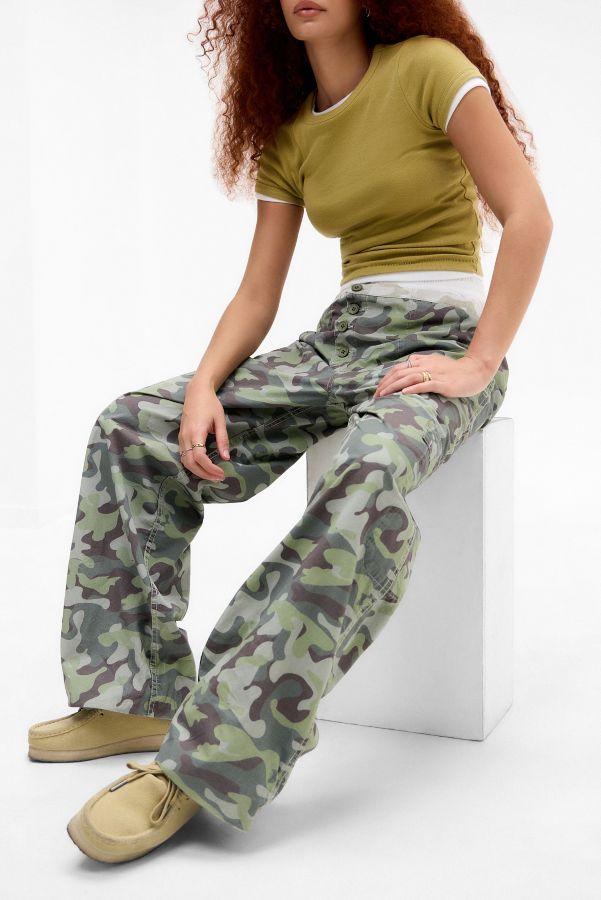 Vista de diapositivas: 2: Pantalones Camuflaje Reversibles de Cintura Elástica BDG