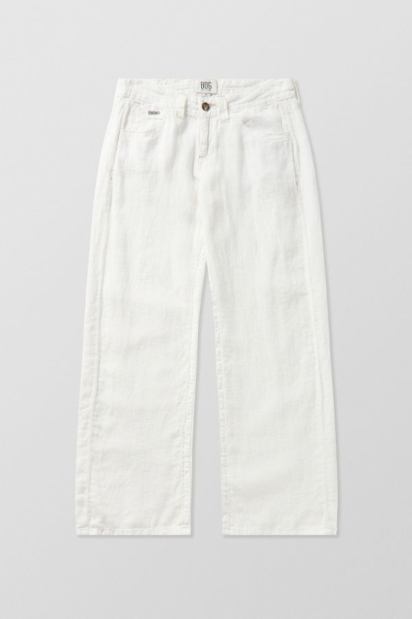 Slide View: 6: BDG Kayla Lowrider Linen Trousers