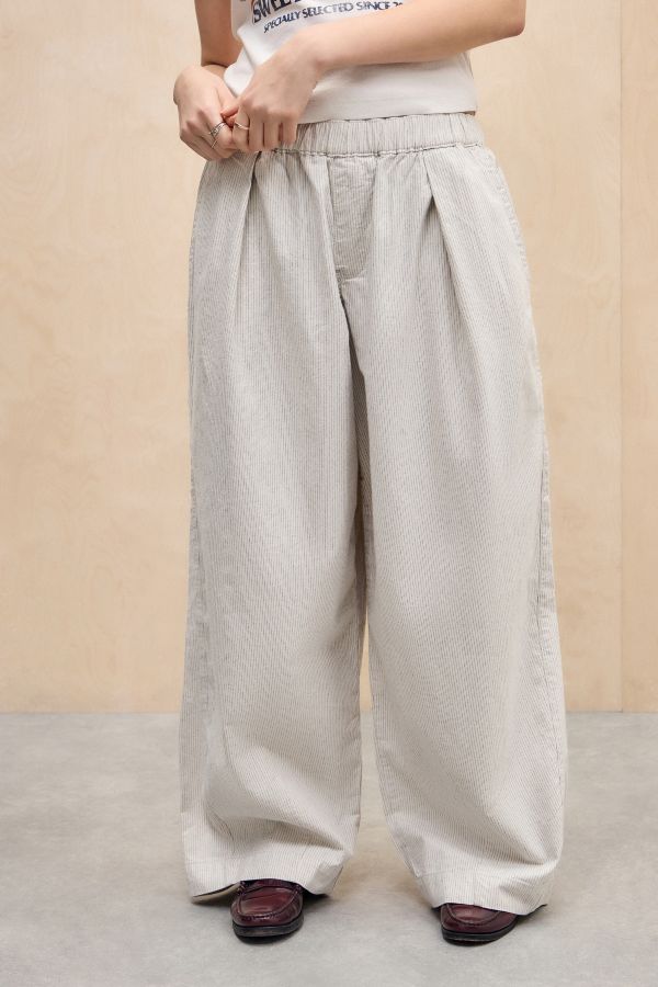 Vista diapositiva: 1: Pantaloni Cocoon a Righe Bobbi BDG