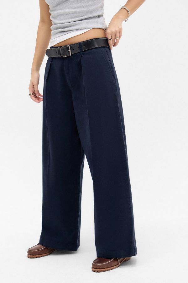 Slide View: 1: Pantalons chino BDG Rey à jambes larges