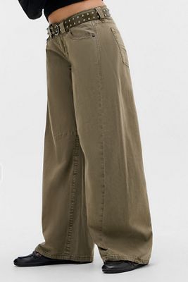 Pantalon cocoon taille basse Kayla BDG