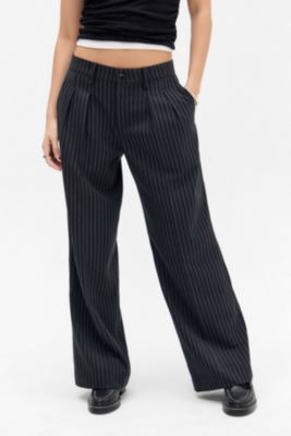 Pantaloni a Vita Bassa a Righe Sottili Ash di Archive At UO