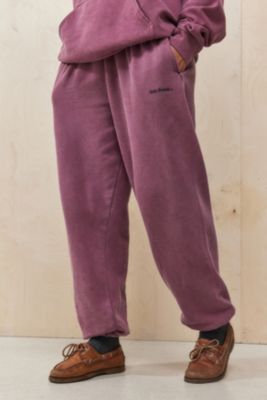 iets frans... Burgundy Cuffed Joggers