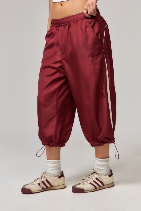 Slide View: 1: iets frans... Red Cropped Track Pants