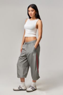 iets frans... Grey Cropped Track Pants