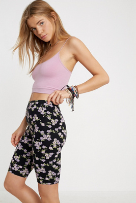 floral bike shorts