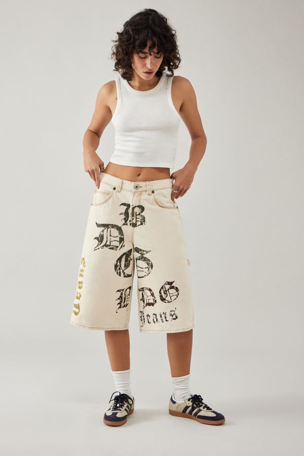 Slide View: 2: BDG Astrid Stencil Longline Jorts