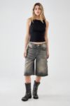 Thumbnail View 4: BDG Astrid Longline Grey Wash Jorts