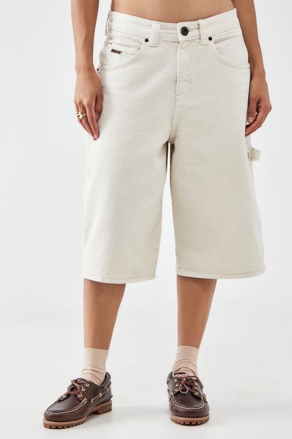 Slide View: 2: BDG Astrid Longline Dirty Ecru Jorts