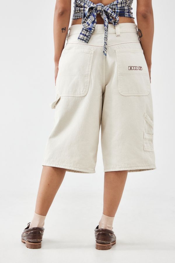 Slide View: 4: BDG Astrid Longline Dirty Ecru Jorts