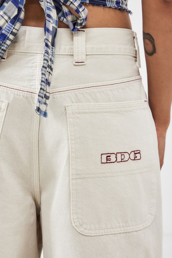 Slide View: 5: BDG Astrid Longline Dirty Ecru Jorts