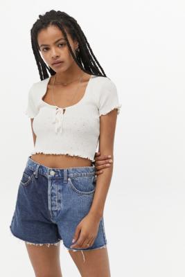 BDG Pax Two Tone Denim Shorts | Urban Outfitters UK