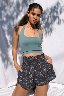 UO Shimmy Shirred Shorts | Urban Outfitters UK