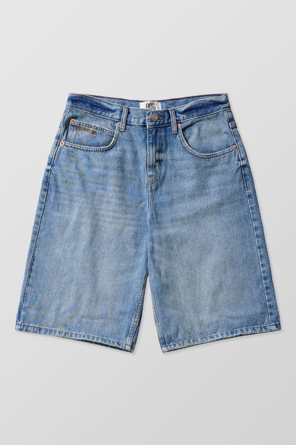 Slide View: 8: BDG Missouri Longline Light-Wash Jorts