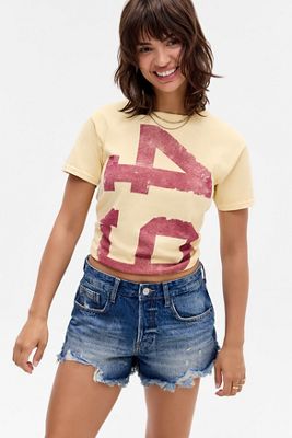 BDG Calli Denim Mini-Shorts