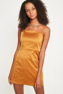 orange dress urban outfitters