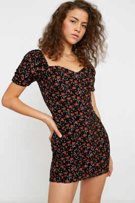 urban outfitters black mini dress