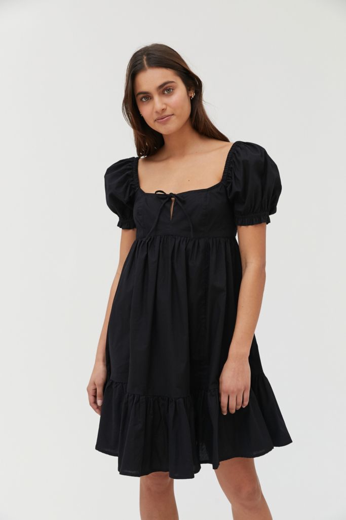 UO Wonderland Tie-Back Babydoll Dress | Urban Outfitters UK