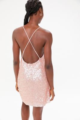 urban outfitters pink sparkly dress