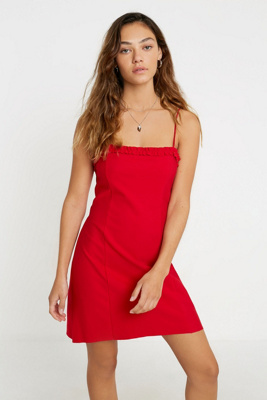 red dress urban outfitters