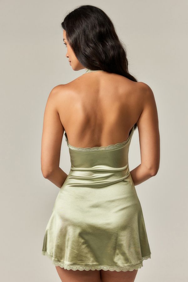 Slide View: 5: Light before Dark Farrah Halter Mini Dress