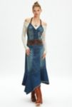 Visualizzazione miniature 1: Ecote Ayanna Vestito Denim Maxi a Vita Bassa