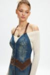 Visualizzazione miniature 2: Ecote Ayanna Vestito Denim Maxi a Vita Bassa