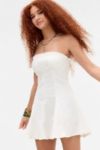 Thumbnail View 3: UO Angelique Fit & Flare Mini Dress