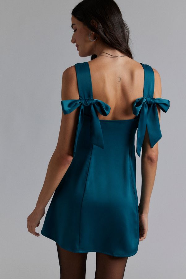 Slide View: 1: Light Before Dark Bri Bow Mini Dress