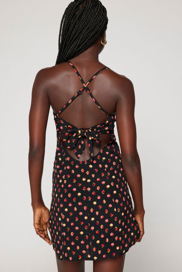 Slide View: 3: Kimchi Blue Hana Strappy-Back Halter Mini Dress