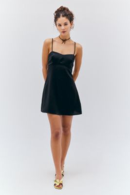 Light Before Dark Bella Bow Tie-Back Mini Dress